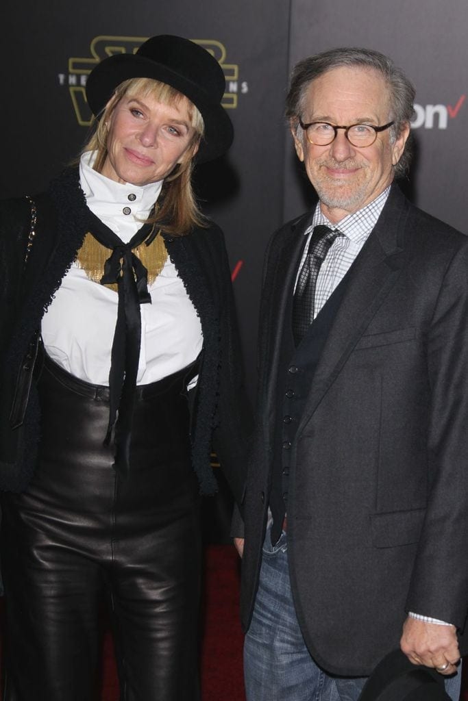 This image has an empty alt attribute; its file name is kate-capshaw-and-steven-spielberg-star-wars-the-force-awakens-premiere-in-hollywood_1.jpg