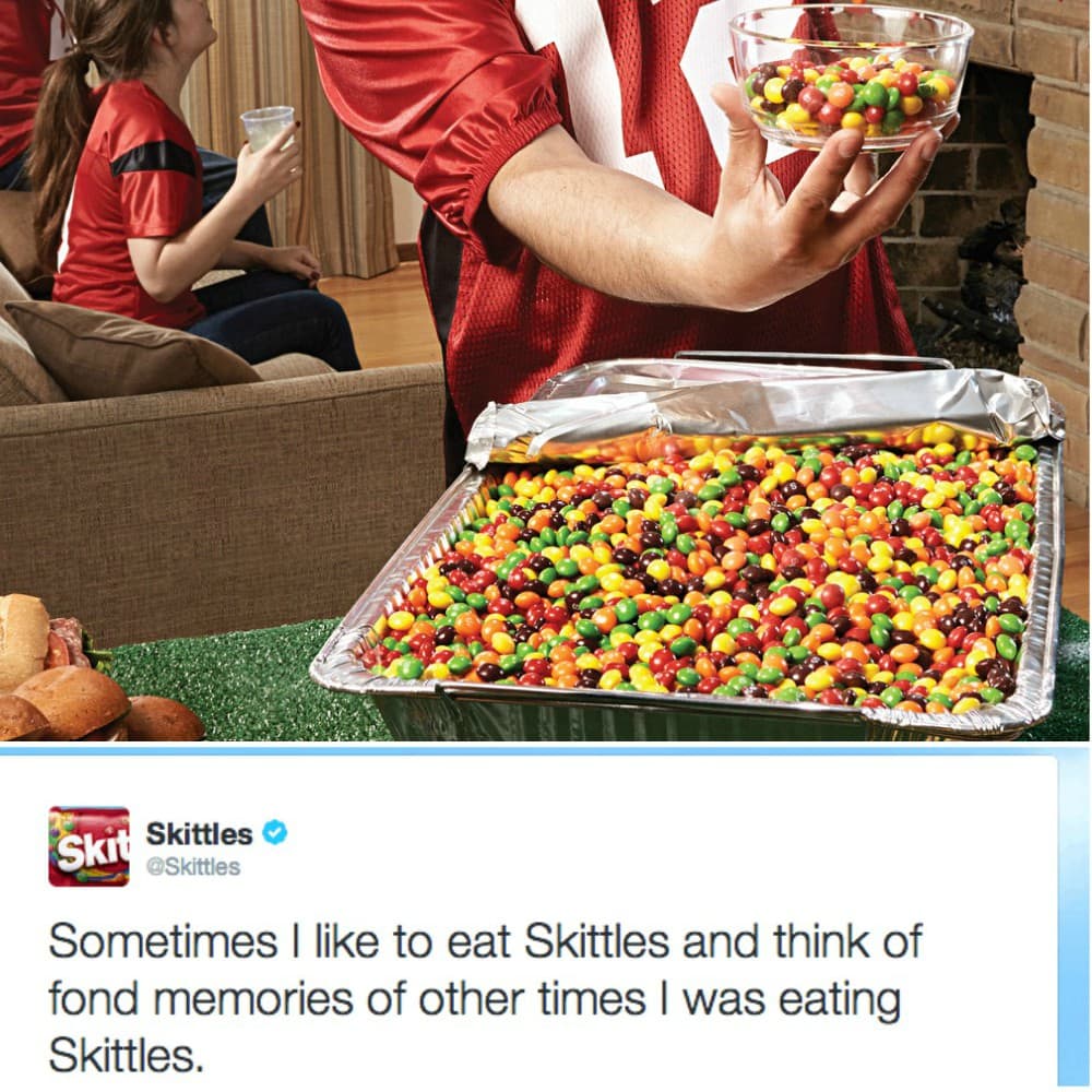 This image has an empty alt attribute; its file name is skittles-split.jpg